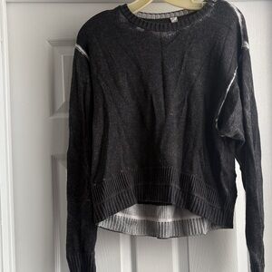lululemon athletica Black and Gray Women's Knit Sweater